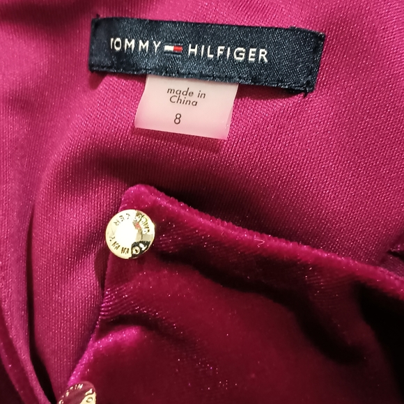 Slvls MockNeck Velvet Burnout Midi TrapezeDress Fuchsia - Picture 9 of 16